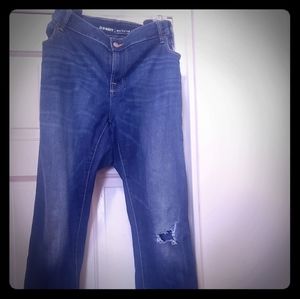 Old Navy distressed rockstar jeans